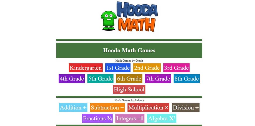 hooda math unblocked game websites