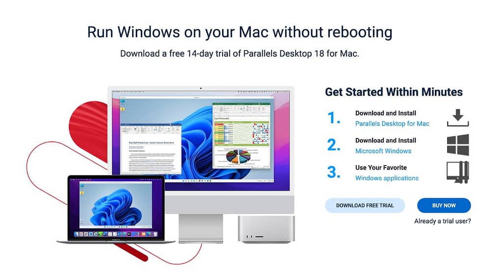 parallels desktop microsoft windows app on mac computer