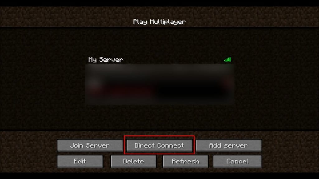 minecraft server connection