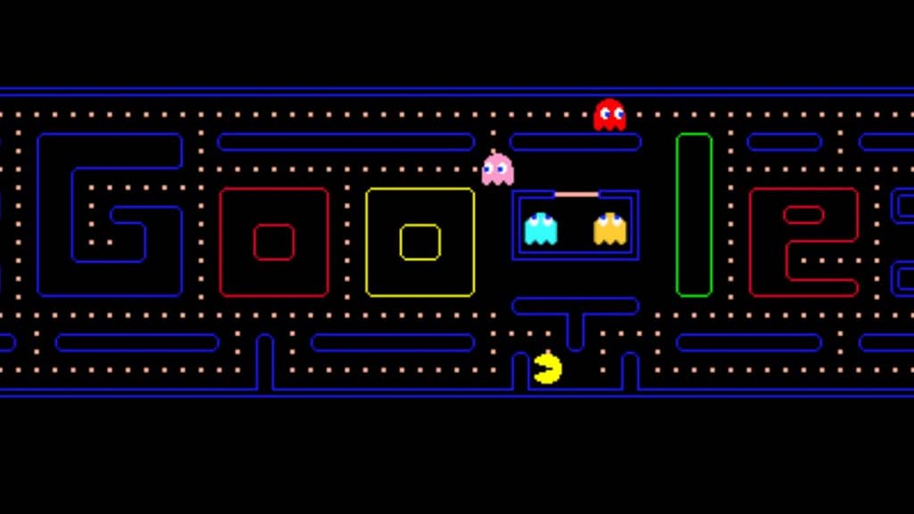 pacman by google doodle