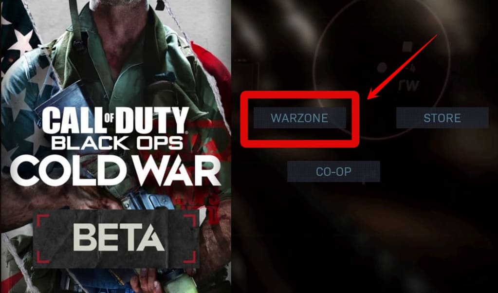 warzone call of duty home screen
