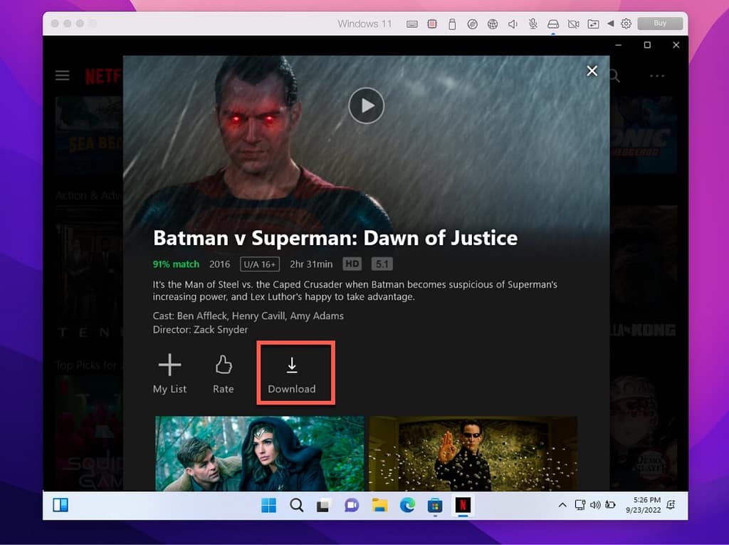 download icon to download netflic movies and series and view netflix offline content