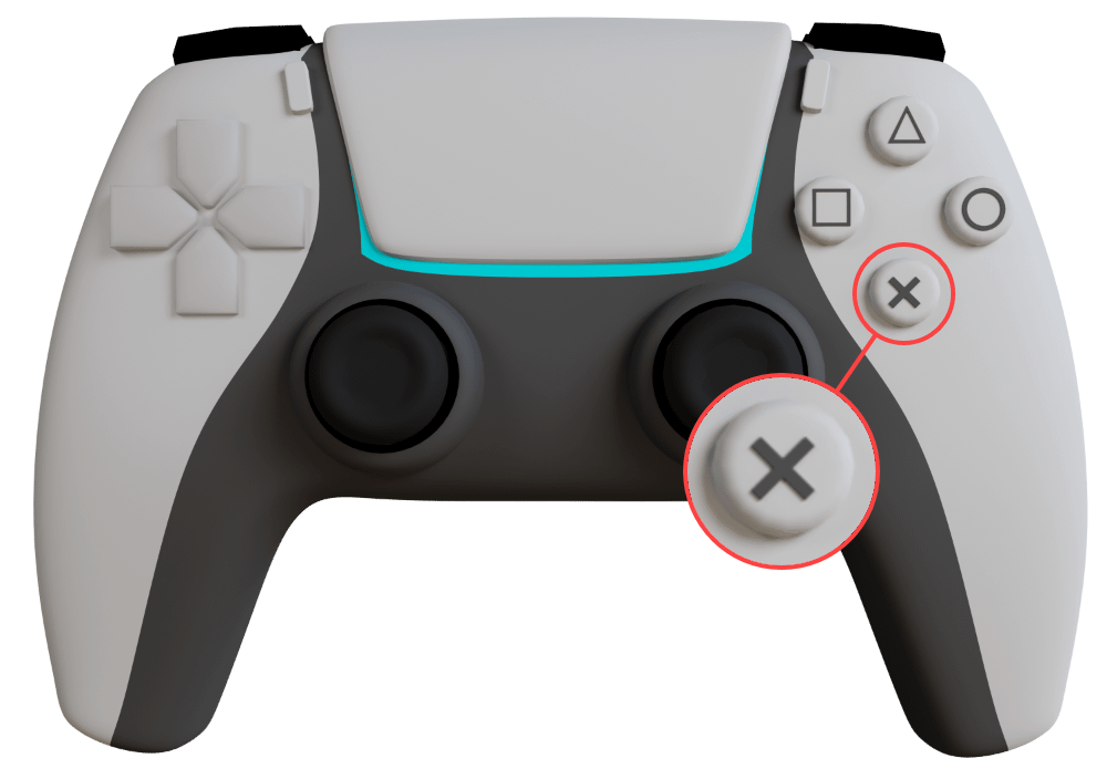 X button on Dualshock 4