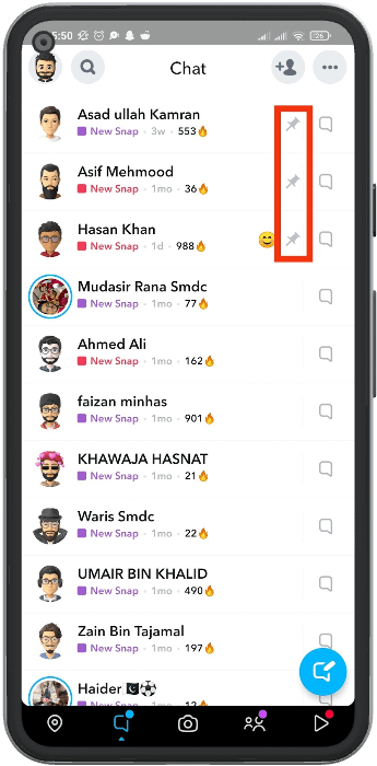 how to unpin someone on snapchat app conversation home screen